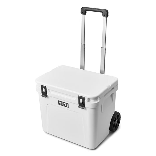YETI Roadie 60 Wheeled Cooler Hard Cooler in the color White.