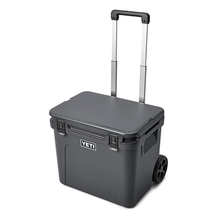 YETI Roadie 60 Wheeled Cooler Hard Cooler in the color Charcoal