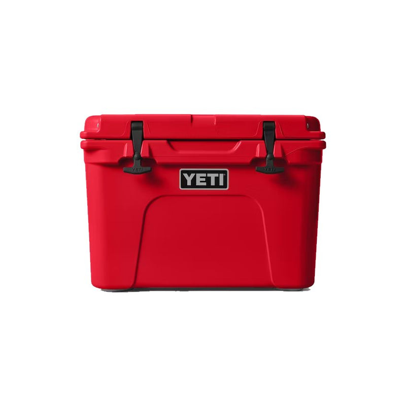 Load image into Gallery viewer, Yeti Tundra 35 Hard Cooler Hard Cooler in the color Rescue Red
