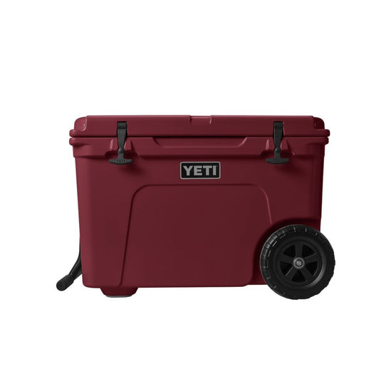 YETI Tundra Haul Cooler Hard Cooler in the color Harvest Red.